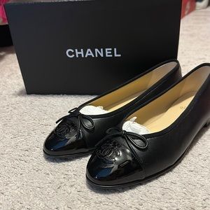 Chanel Black Ballerina Flats